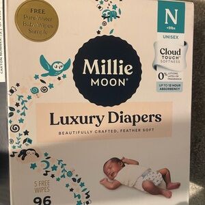 Millie Moon Size Newborn Diapers 48 + 20